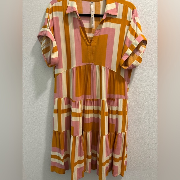 Geo Tiered Dress from Uncle Frank, size S/M - Picture 3 of 8